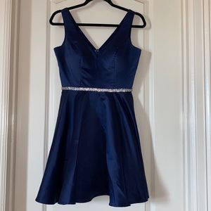 Navy blue homecoming dress